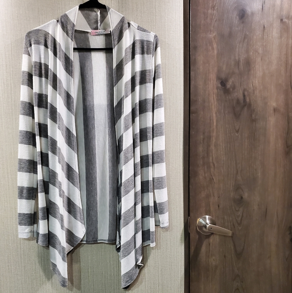 Flowy Striped Cardigan